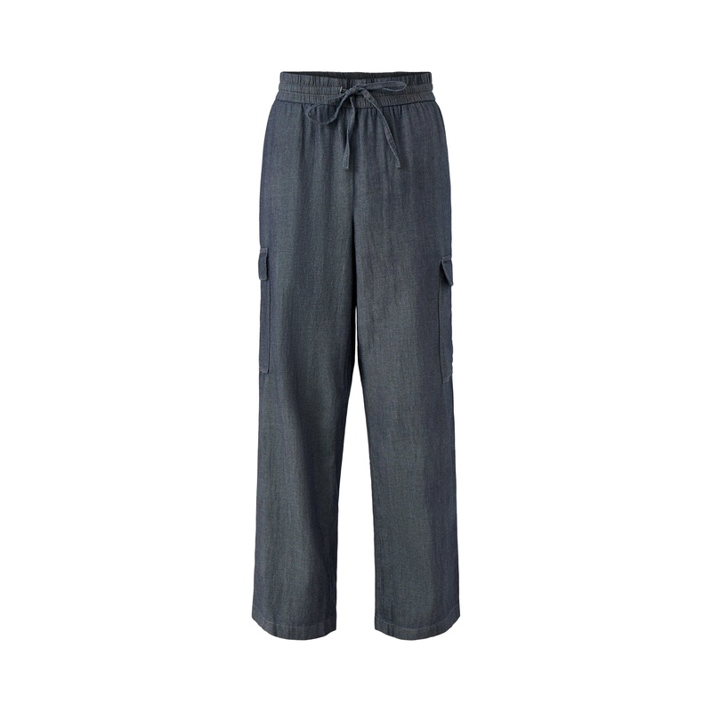 Straight Cargo Pant Denim Blue