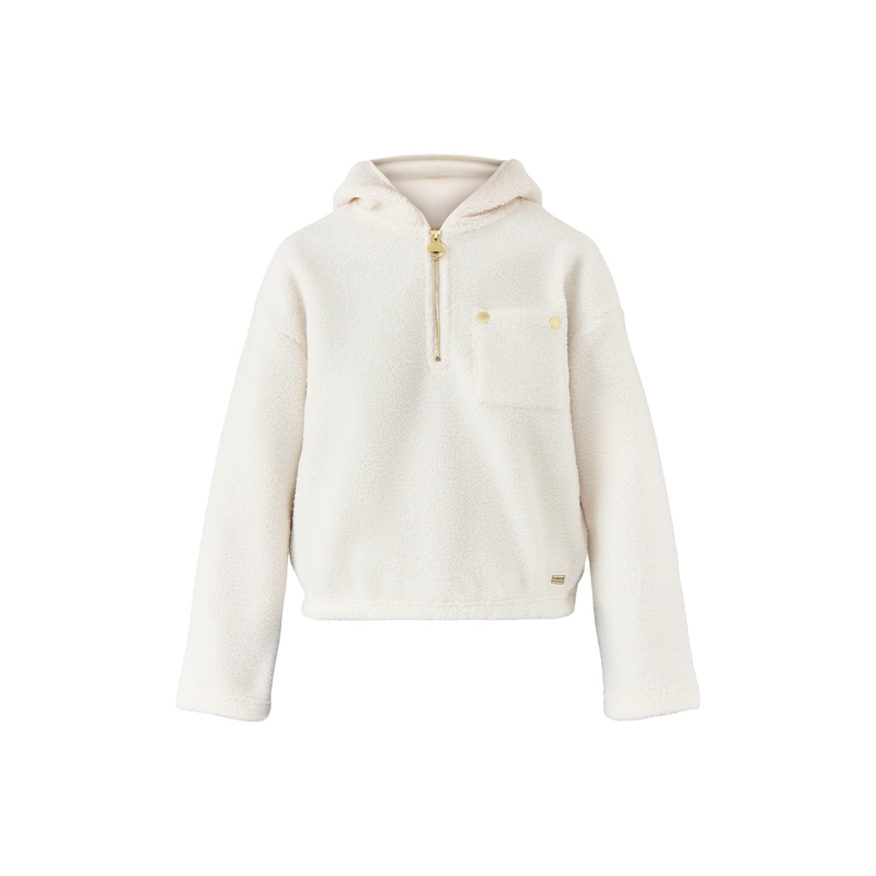 Womens Lola Fleece Hoodie White