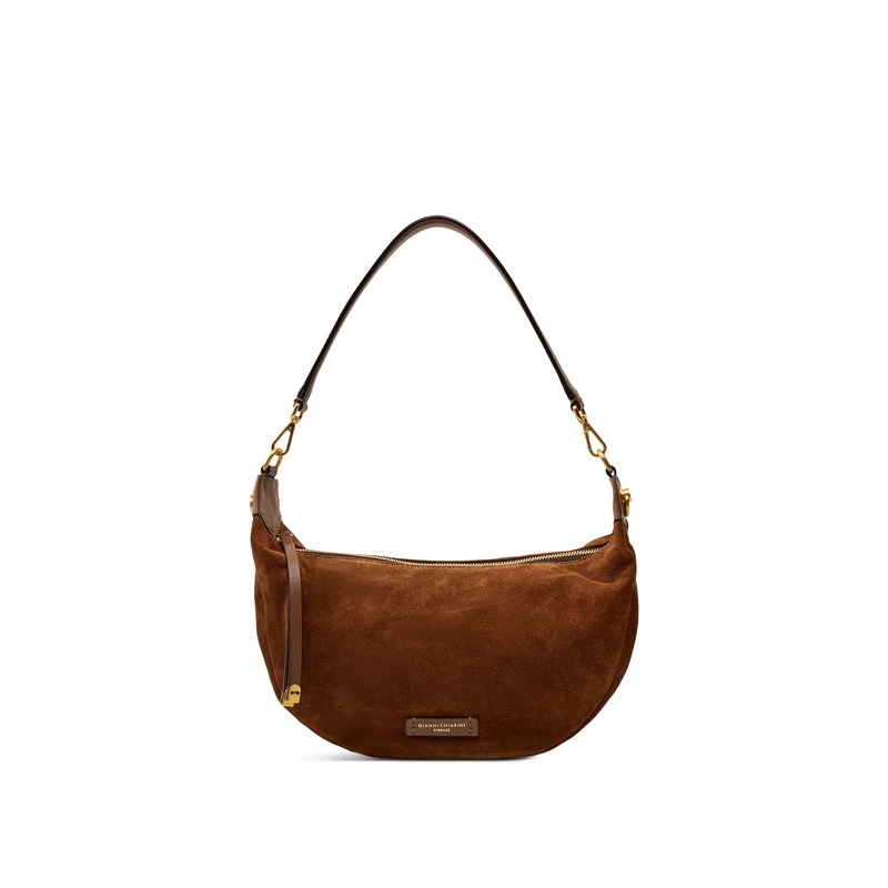 Aisha Suede Crescent Crossbody