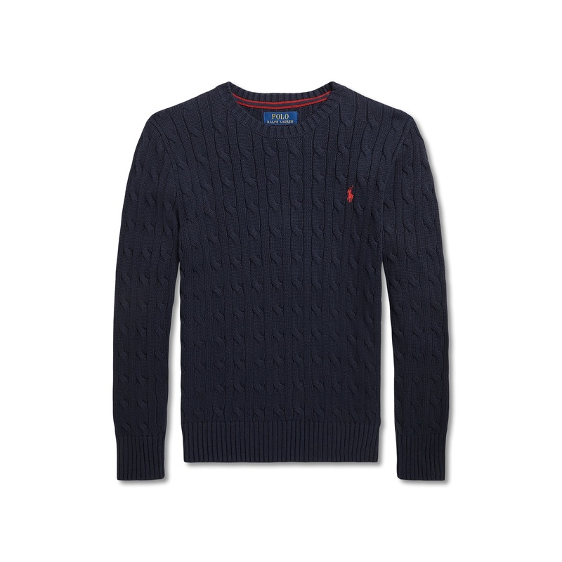 Blue Cable Knit Sweater