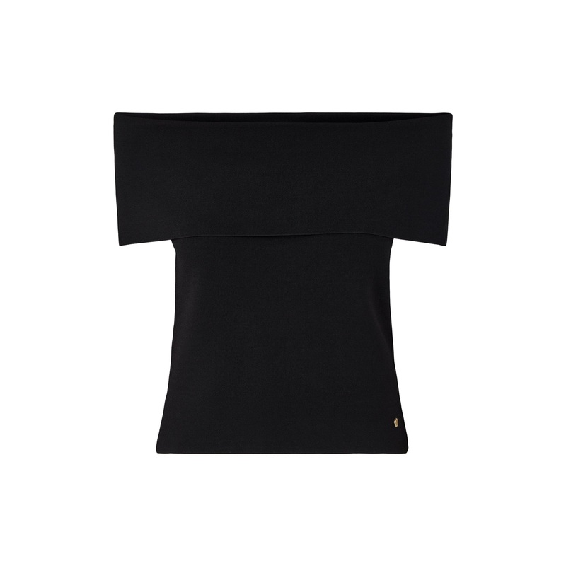 Francis Off Shoulder Top Black