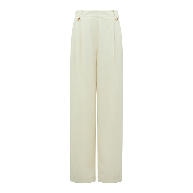 Gigi Button Tab Wide Leg Pants