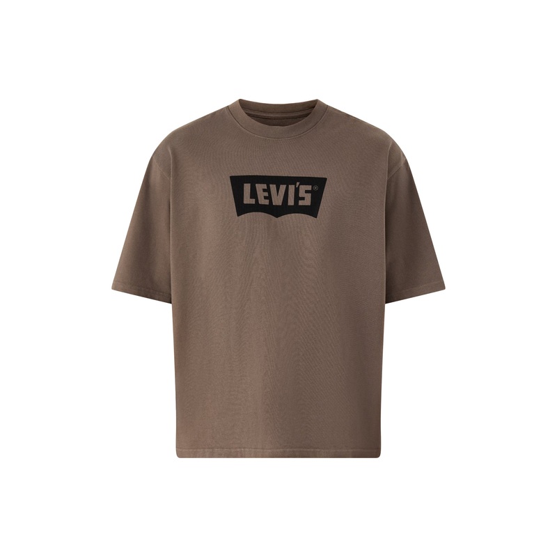 Half Sleeve Cotton Tee Brown