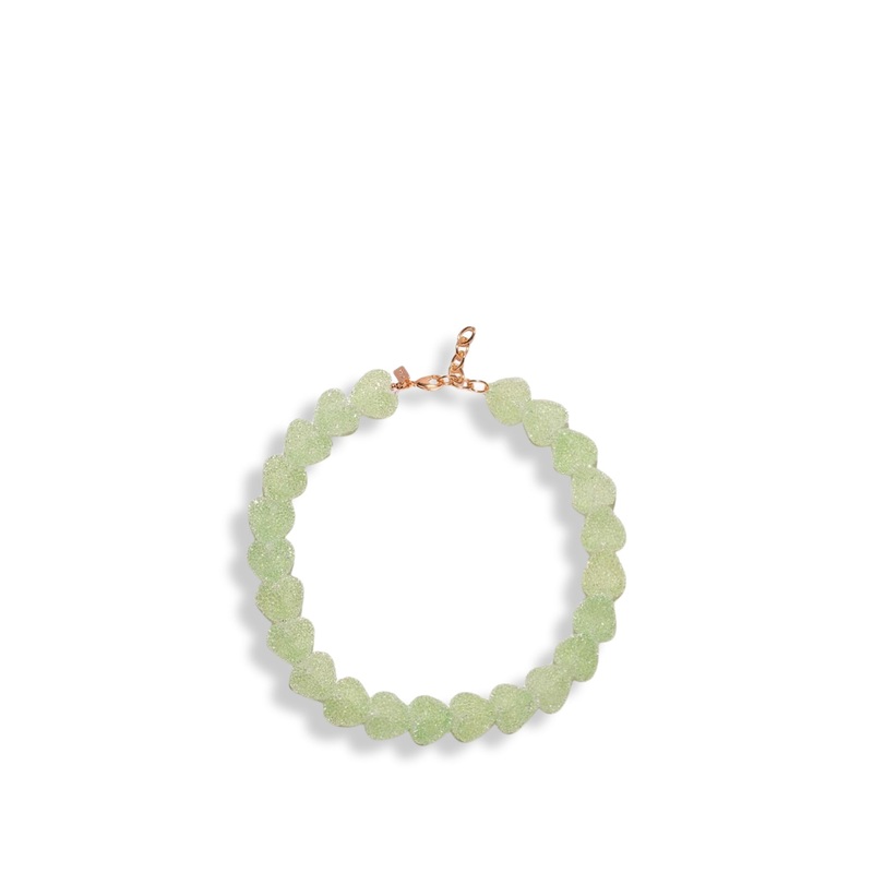 Jelly Heart Choker Necklace 18k Gold