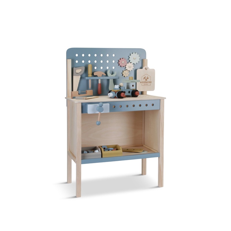 Kids Little Dutch Wooden Workbench with Tools