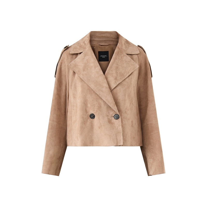 Mega Suede Jacket Tan