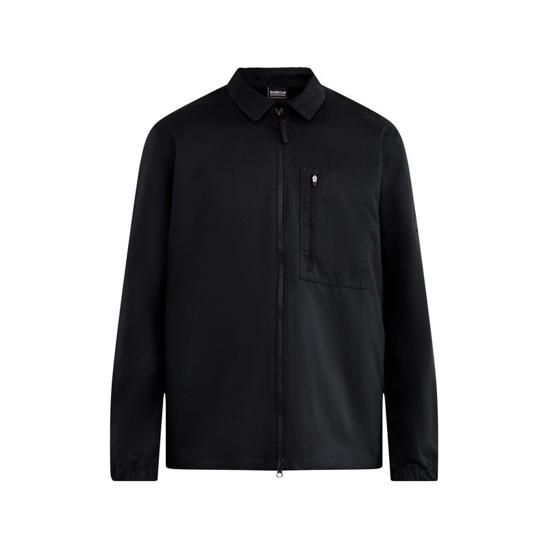 Mens Coil Long Sleeves Overshirt Black