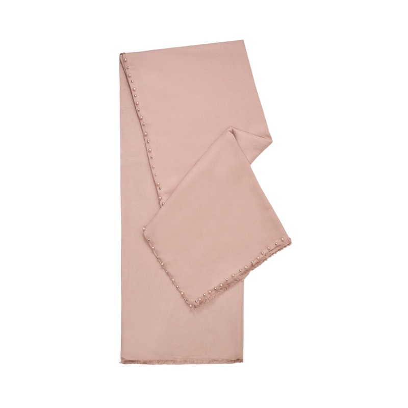 Pearl and Stud Border Wrap Pink