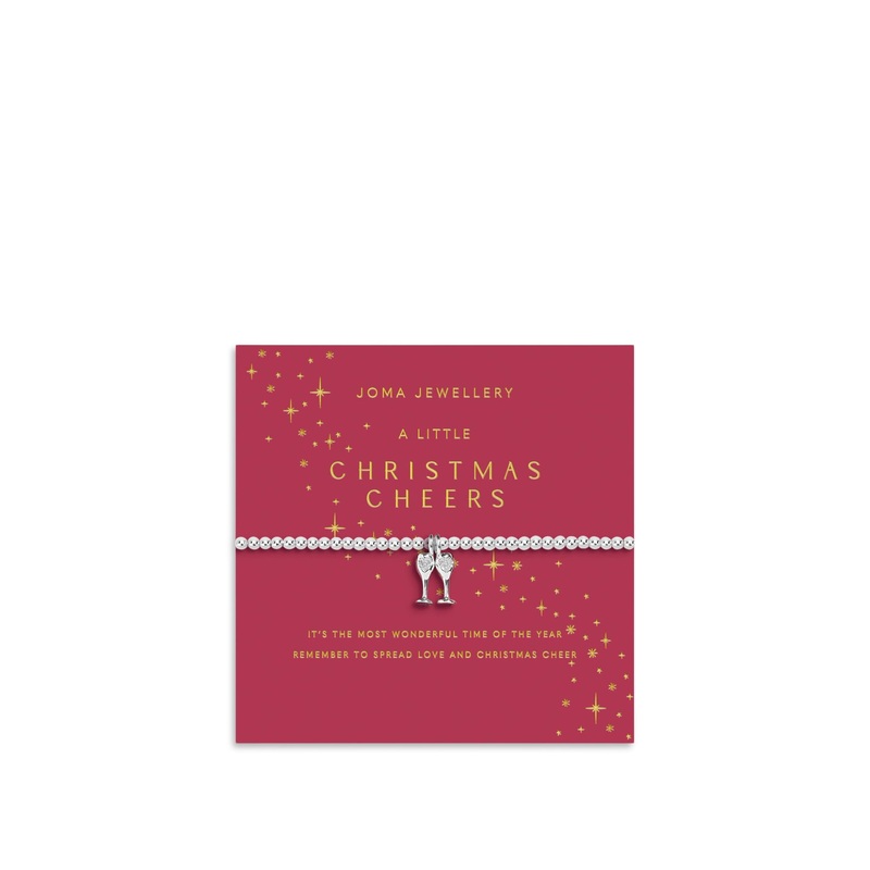 Christmas Cheers Silver Plated Bracelet