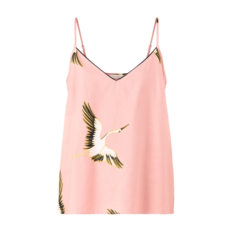 Crane Bird Cami Pink