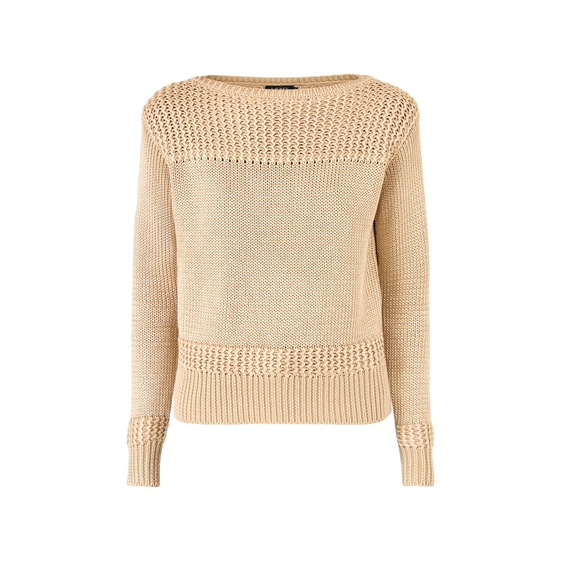Jinhala Long Sleeve Cotton Pullover Tan
