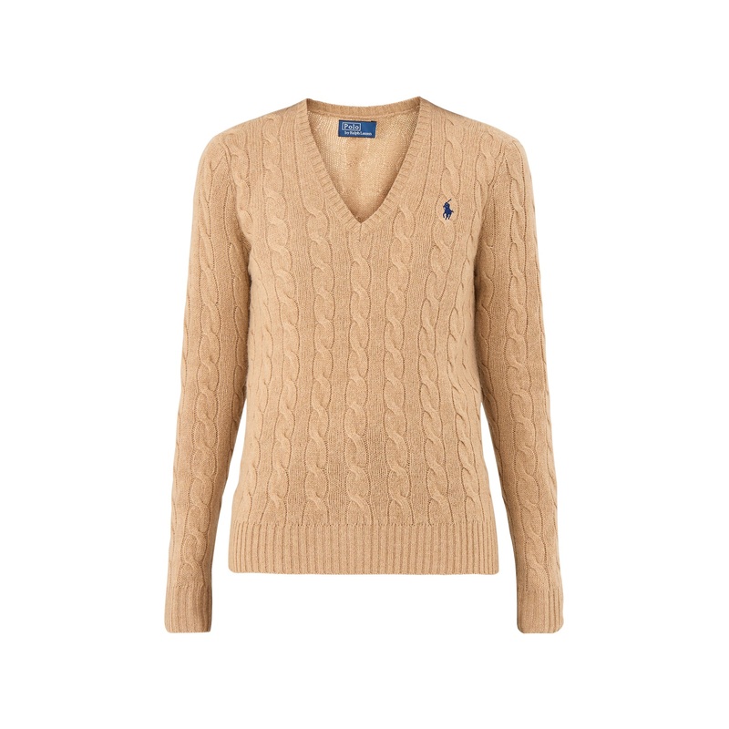 Kimberly Long Sleeve  Wool Pullover Brown