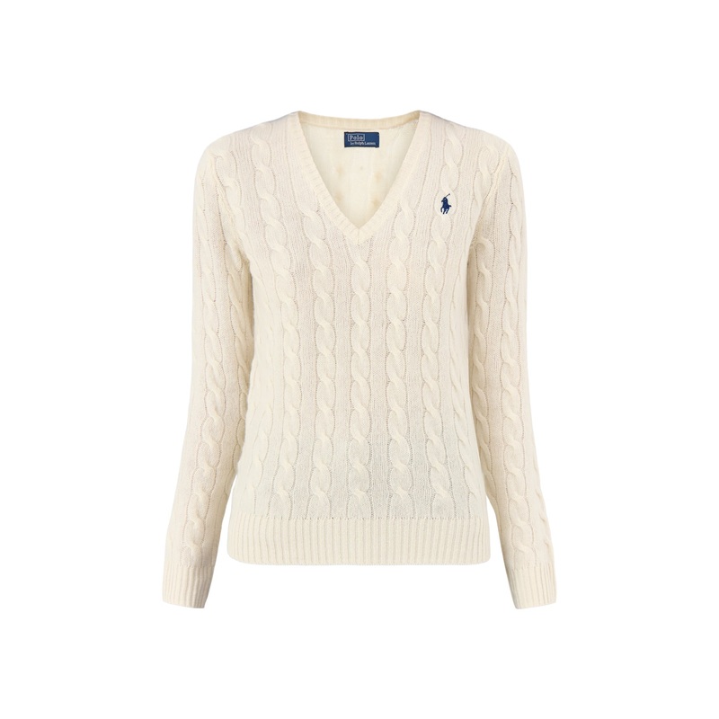 Kimberly Long Sleeve Wool Pullover Cream