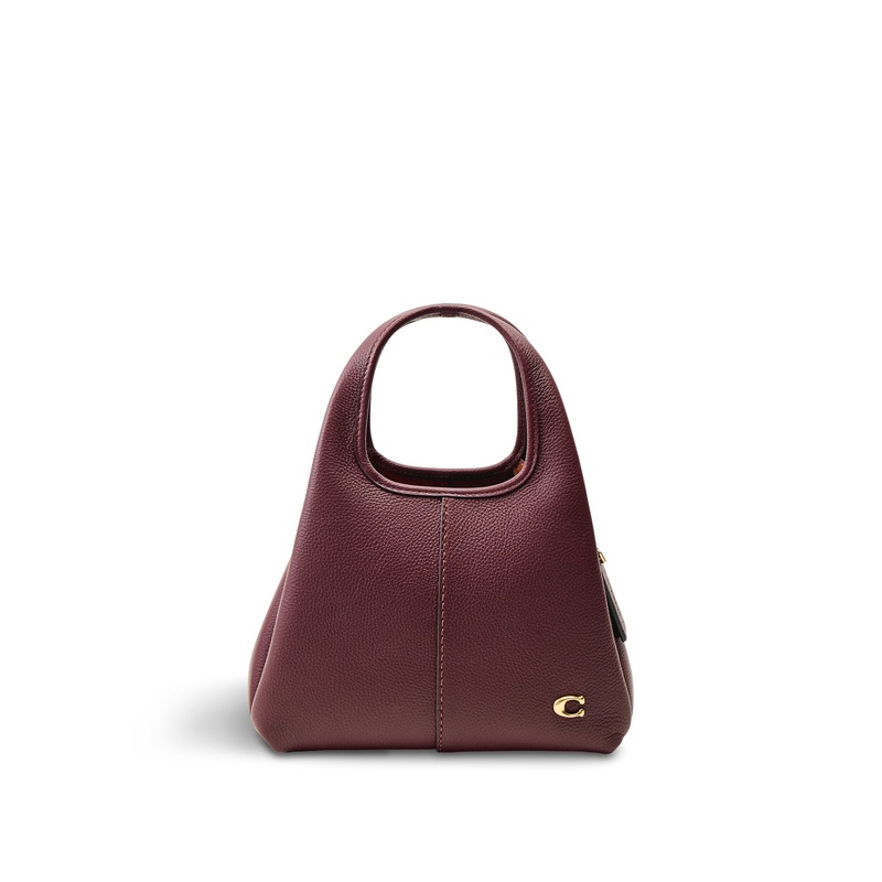 Lana Shoulder Leather Bag 23 Merlot