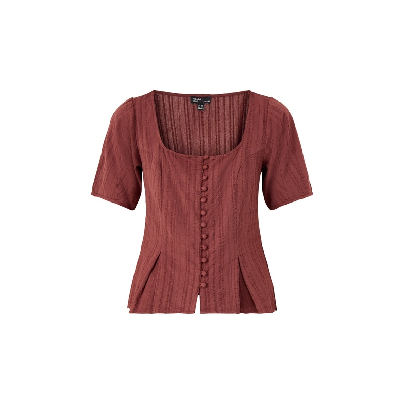Minerva Organic Cotton Top Brown