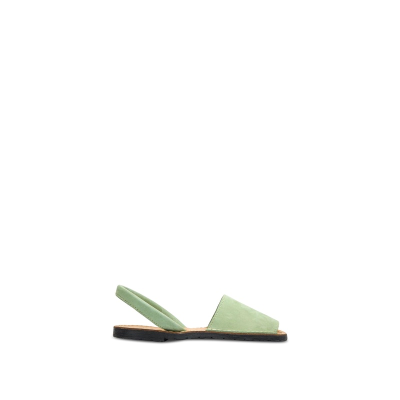 Sole Macaw Nubuck Menorcan Sandals Green