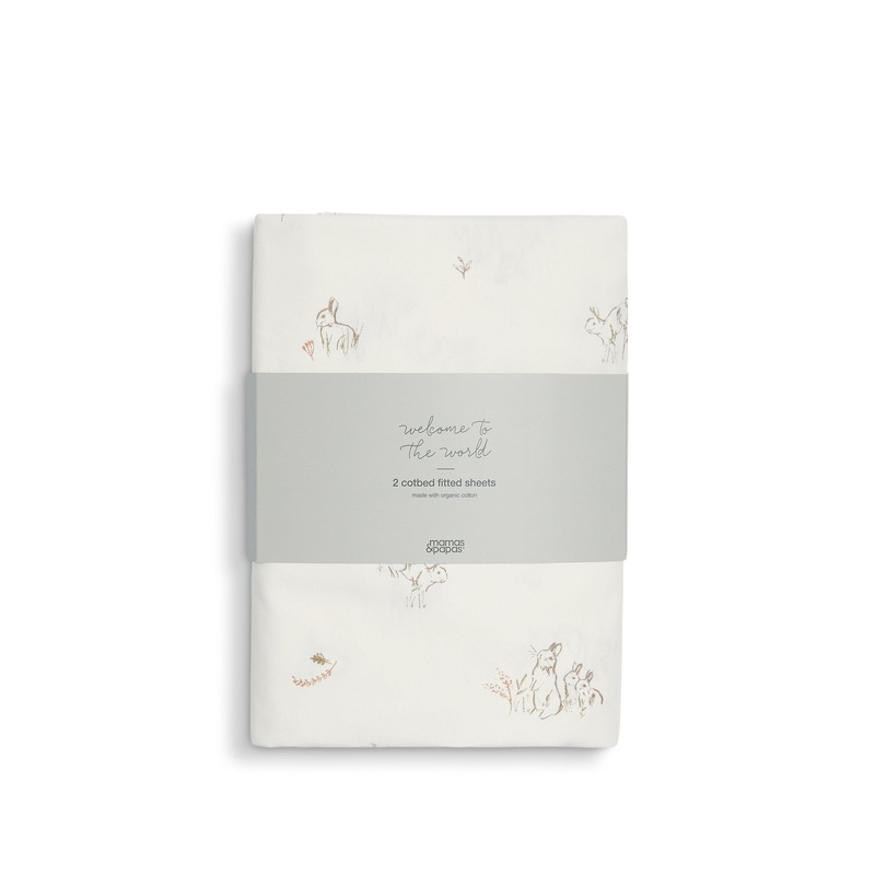 2 CotBed Fitted Sheets BunnyFox