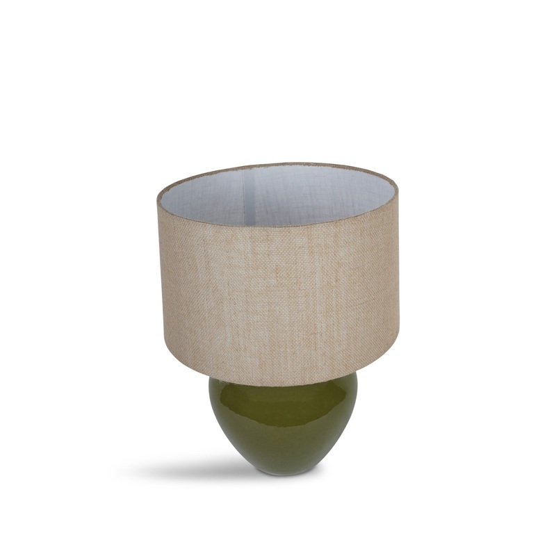 Aubrey Green Ceramic Table Lamp Large E27 60W