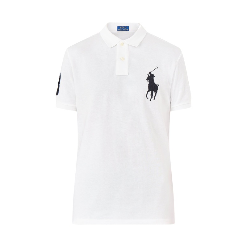 Big Polo Short Sleeves Cotton Top White