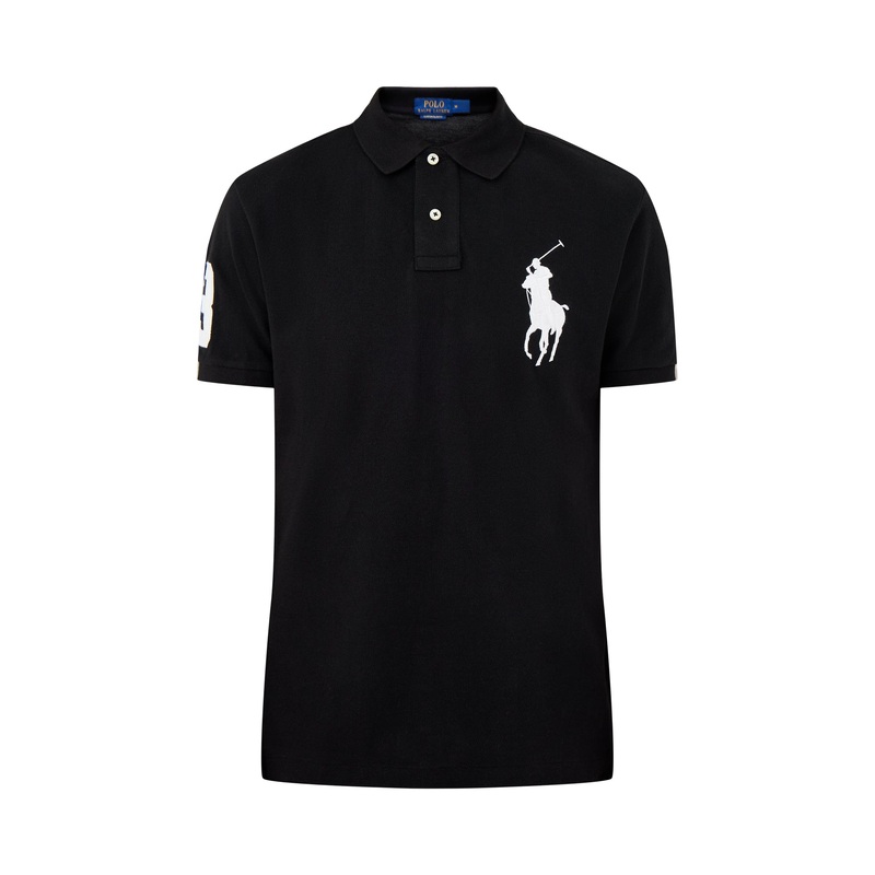 Big Short Sleeves Polo Top Black