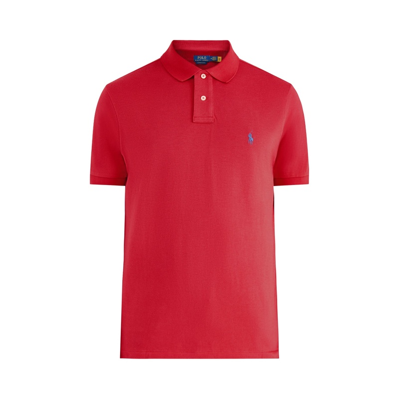 Custom Fit Cotton Polo Top Red
