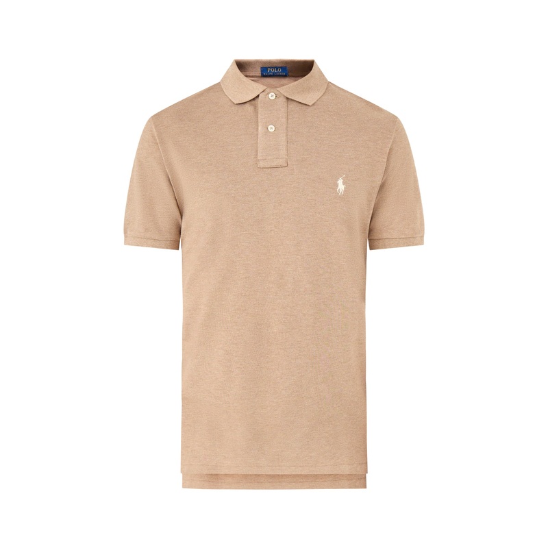 Custom Fit Polo Short Sleeves Top Grey