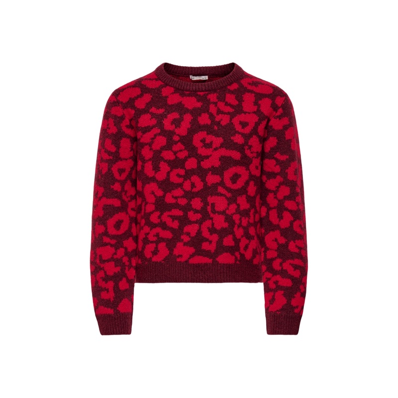 Kogdora Life Leo Long Sleeves O-Neck Knitwear Cabernet