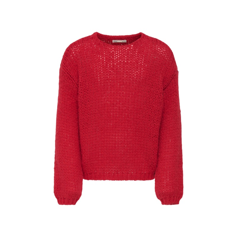 Nordic Life Long Sleeves O-Neck Knitwear Red