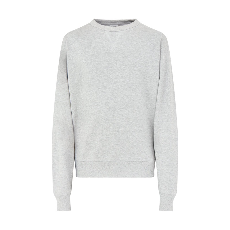 Relax luke Long Sleeves Sweatshirt Crew Neck Grey