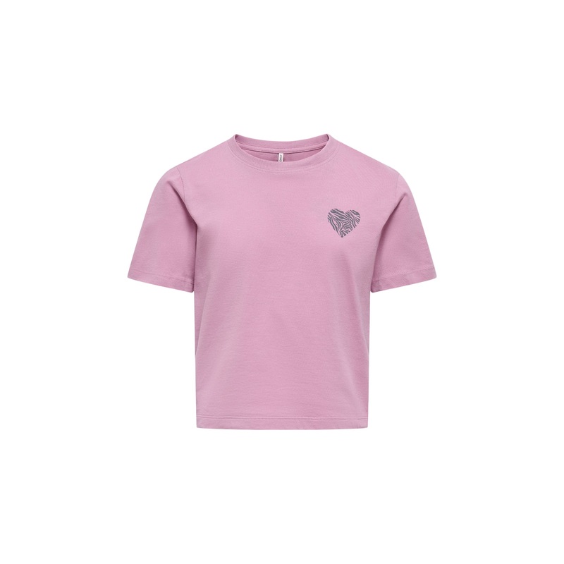 Rex Short Sleeves Printed Top  Mauve Orchid