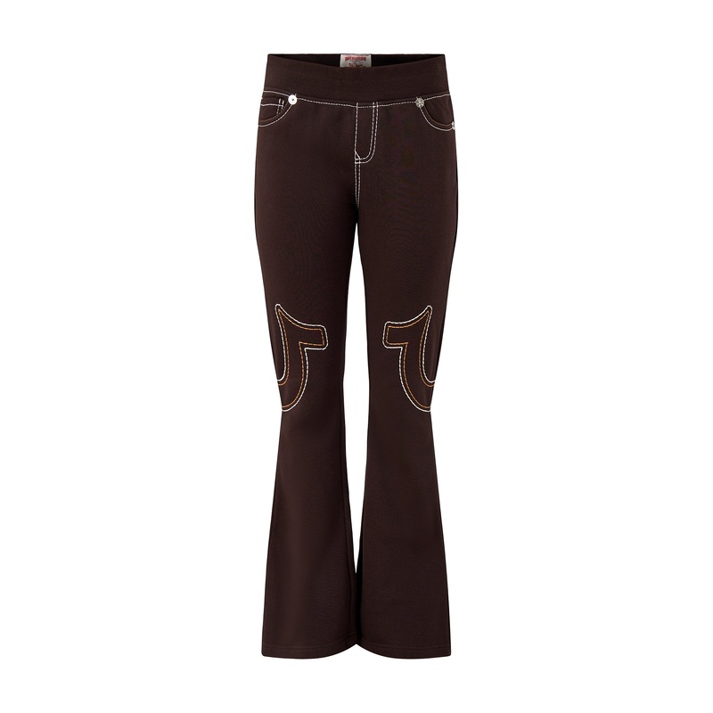 Anniversary Big T Flare Pants Brown