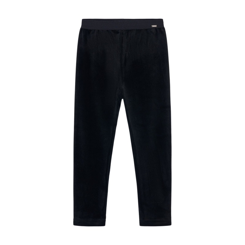 Basic Velvet Leggings Black