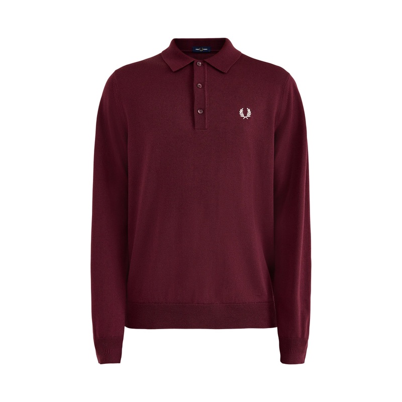 Classic Knitted Long Sleeves Polo