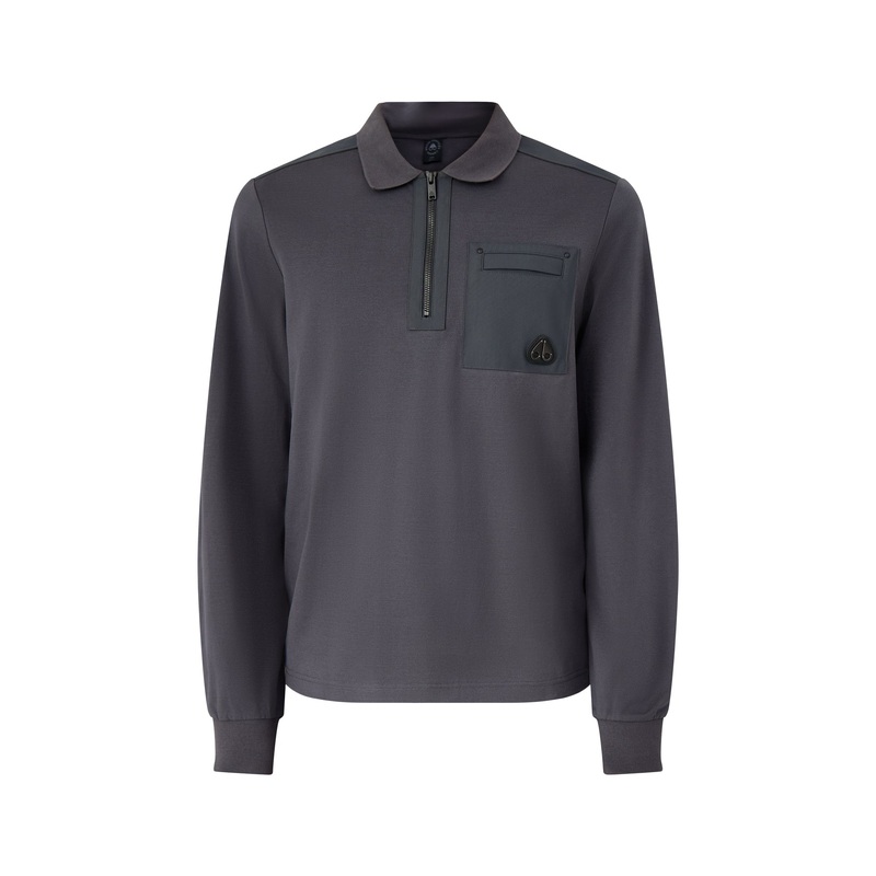 Dalon Long Sleeves Polo Brown