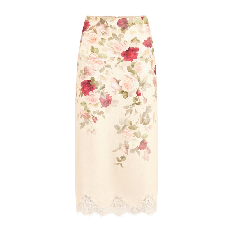 Hypnotic Pencil Skirt Cream