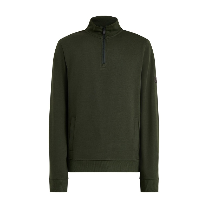 Ilford Interlock 1/4 Zip Sweatshirt Sage