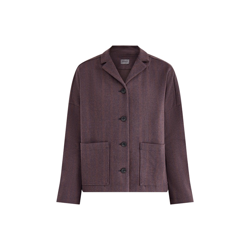 Jacket 519 Long Sleeves Red Wood