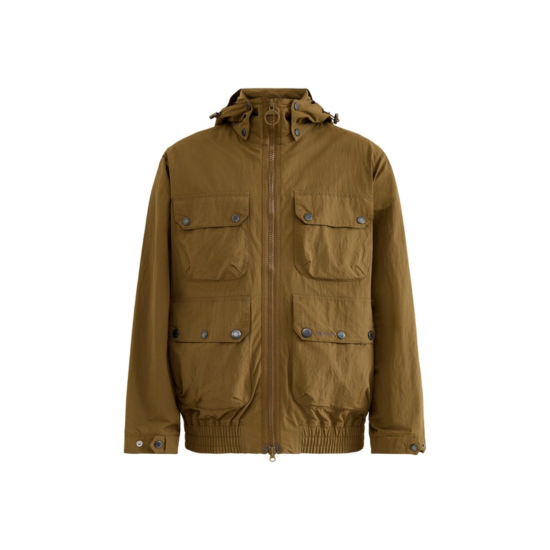 Mens Re-Engineered Hooded Showerproof Flight Bedale Jacket