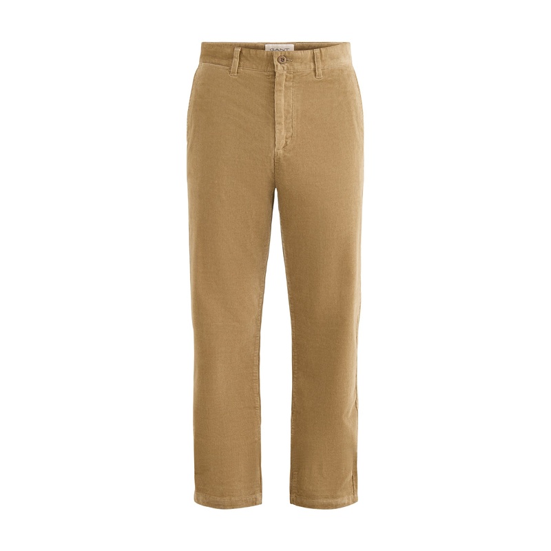 Regular Cord Cotton Chinos Brown
