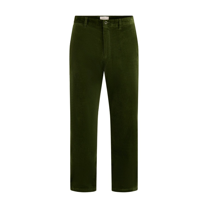 Regular Cord Cotton Chinos Green