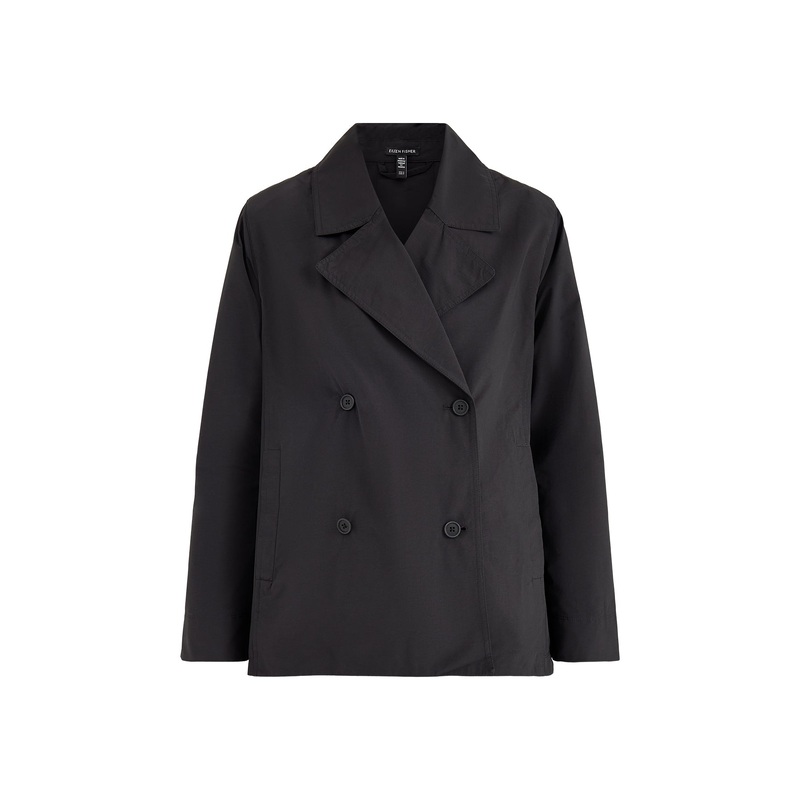 Short Trench Coat Black