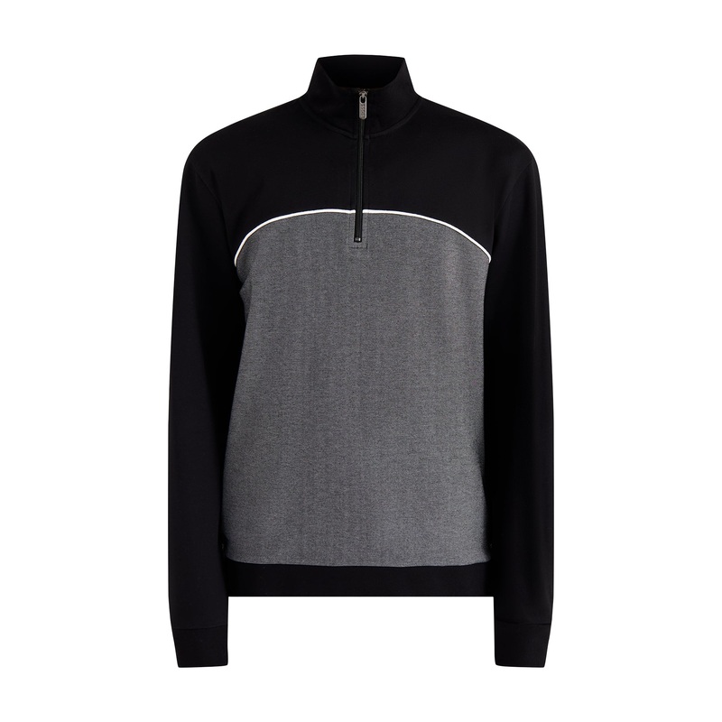 Tracksuit 1/4 Jacket Black