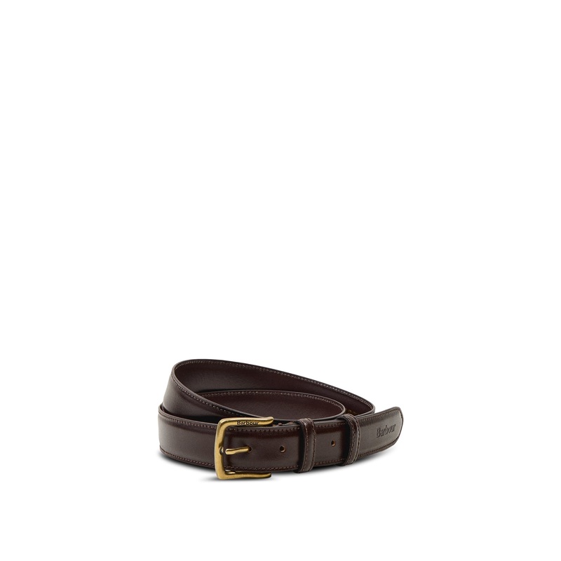 Barbour Clyde Leather Belt Brown