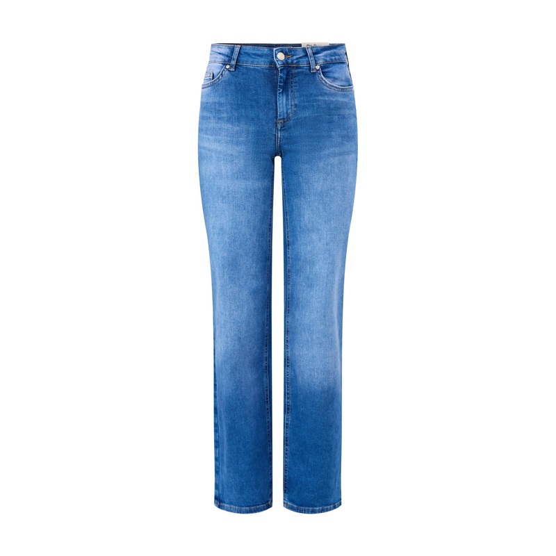 Blush Mid Waist Straight Jeans 32" Medium Blue Denim Medium Blue Denim