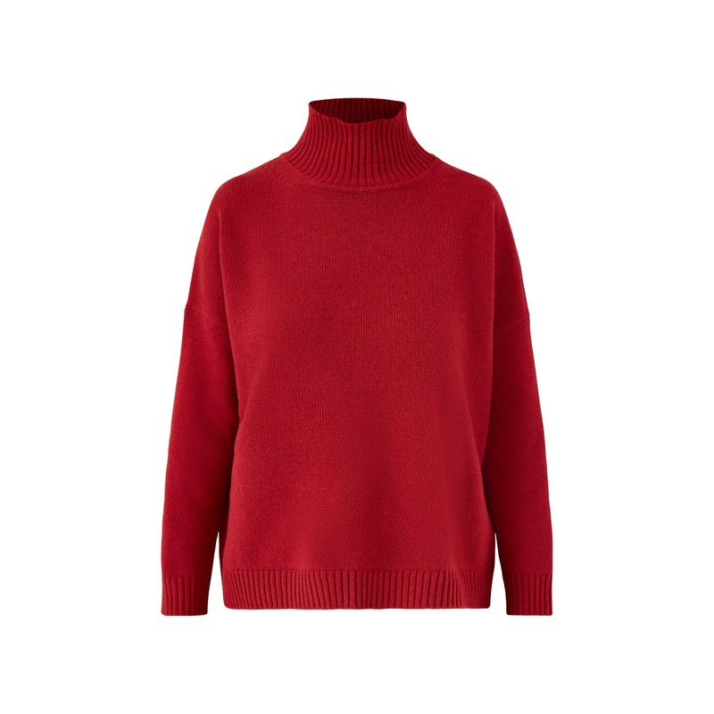 Borgia High Neck Knitwear Berry Red