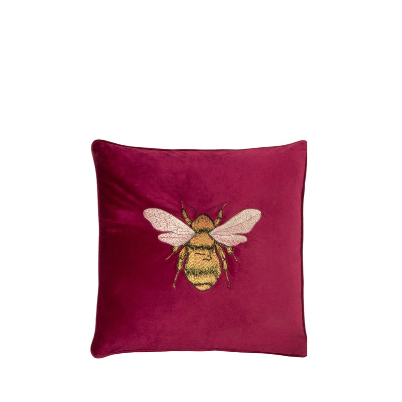 Hortus Feather Rich Cushion 50 x 50cm Fuchsia