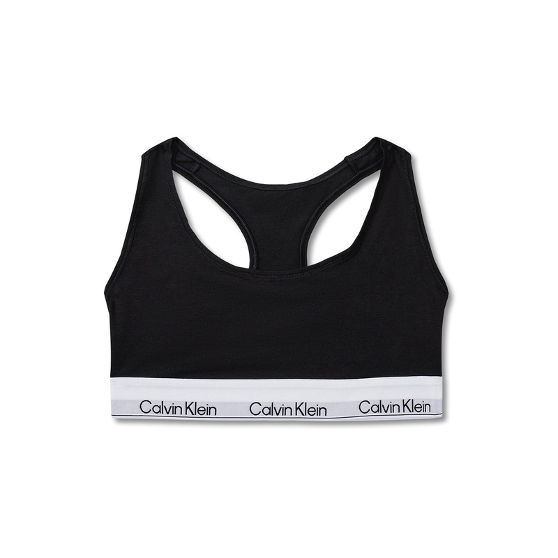Icon Cotton Unlined Bralette Black