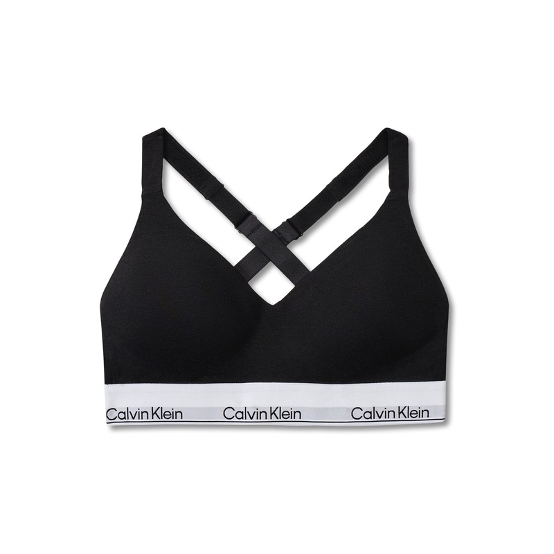 Modern Cotton Lift Bralette Black