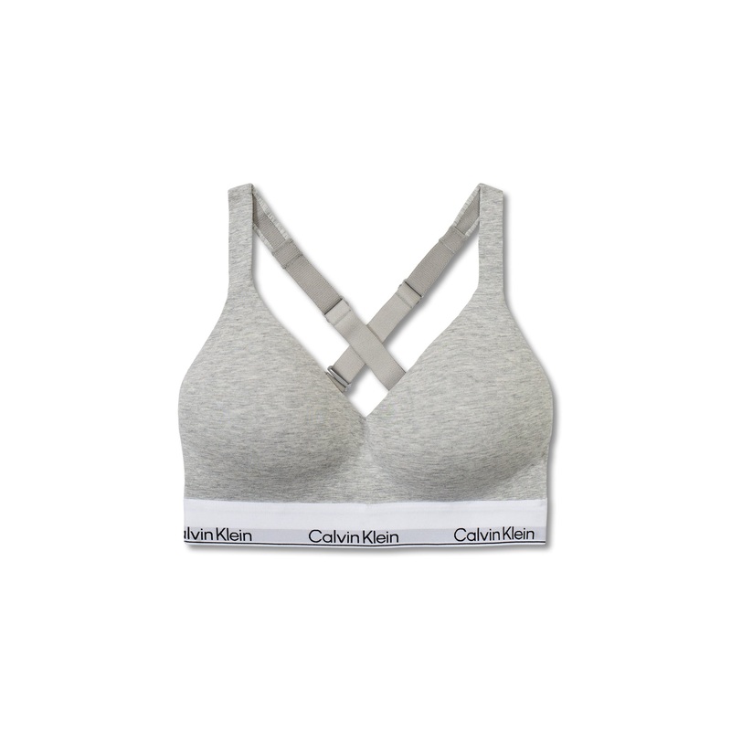 Modern Cotton Lift Bralette Grey Heather