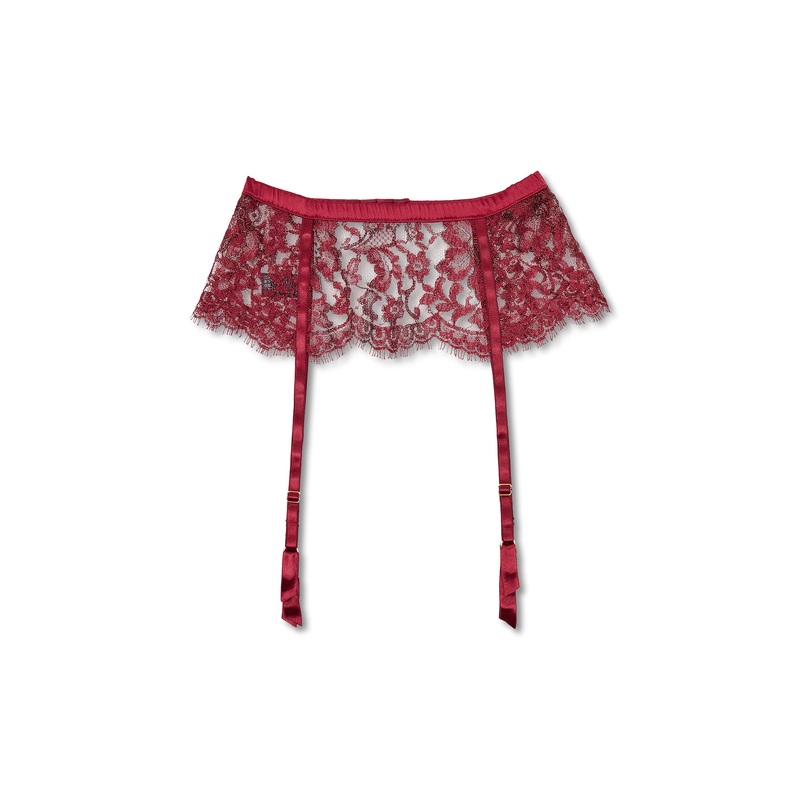 Naraya Suspender Belt Bordeaux